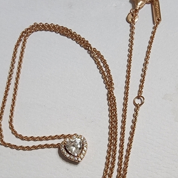 Authentic Pandora Sparkling Heart Collier Necklace - Picture 9 of 10
